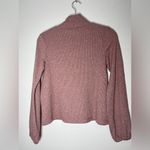 Madewell Heathered Rose Bubble-Sleeve Swing Turtleneck Sz Medium Photo 10