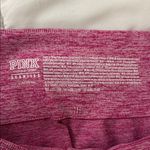 PINK - Victoria's Secret PINK Heathered Pink Seamless 7/8 Leggings with Mesh Cutouts Size Large Photo 7