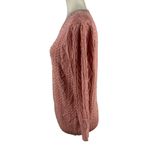 Free People New Villa Cable Pullover Sweater in Pink Bubble Bath Size XL Barbie Photo 6