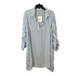 Raviya NEW Plus Size Striped Tunic Shirt Cover Photo 2