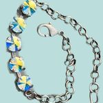 Handcrafted bracelet with Swarovski crystal Silver Photo 0