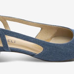 Vaneli Aliz Slingback Heel Blue Denim Cap Toe Size 9 Photo 0