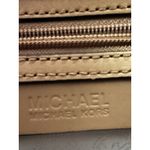 Michael Kors  Hamilton Traveler Tan Blk & White Leather Messenger Crossbody Purse Photo 10