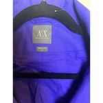 Armani Exchange  Women’s Small Purple Blue jacket Tie Belt Photo 4