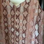 Women's Charming Charlie’s Spaghetti Strap Pink Snakeskin Print Top‎ Size Large Photo 3