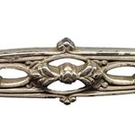 Brighton smooth black and croc embossed leather shoulder bag A202927 Photo 6