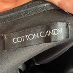 Oh Polly Black Mesh Asymmetrical Mini Dress Y2K 2000s Indie Sleaze Grunge Small Photo 4