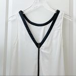 ASTR  White Lace Dress Black Leather Trim XS Photo 75