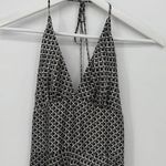 Alyn Paige NY Geometric Satin Halter Formal Y2k Dress Size 4 Photo 2