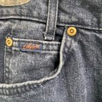 Vintage 70s 80s Chic High Rise Denim Skirt Size 0 25" Waist Midi Made in USA Blue Photo 5