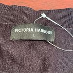 Victoria Harbour Black Christmas Sweater Sequin Gingerbread Candy Cane Size L Size L Photo 3