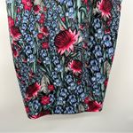 ASOS  Purple Pink Green Floral Print Sleeveless Sheath Midi Dress Size‎ 14 Photo 2