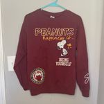 Peanuts Snoopy Social Club Coord Sweatsuit Red Photo 1