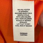 Abound NWT  Romper Lace Up Back Shorts Pockets Summer Orange Fluro Size Small Photo 8