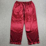 Adonna Womens Pajama Pants XL Red Black Polka Dot Christmas Holiday Satiny Pjs Photo 0