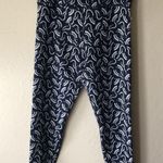 Johnny Was NWT  Calme High Waist 7/8 Leggings in Navy and White Photo 0