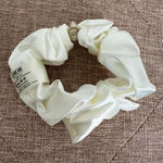 Christian Dior NWT Dior Beauty White Satin Hair Scrunchie Photo 0