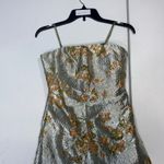 STAUD  Kennedy jacquard metalic floral midi dress Size 0 Photo 4