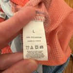 Jadelynn Brooke Palm Leaf Running Athletic Shorts size Large Pink Blue Green Photo 8