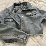 Rue 21 Rhinestone Fringe Jean Jacket Photo 0