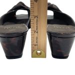 Stuart Weitzman Tortoise Shell Wedge Mules with Bow Women's Size 9M Photo 8