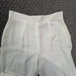 Metaphor NWT ‎ Ivory Layered Flowy Beach Cruise Dress Pants Med Wide Leg Comfort Photo 2