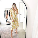 Faithfull the Brand  Goldie Yellow Floral Rafa Midi Dress Photo 15