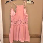 Lulus Lulu’s Take a Moment Lace Cutout Mini Dress Light‎ Pink Small Photo 3