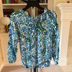 Talbots Smocked Blouse Climbing Flora XS Photo 1
