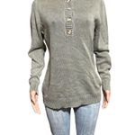 Pulp long sleeve half button mock neck pesto Henley sweater M Green Size M Photo 0