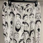 Shekou  Faces Black & White Pants Size M Photo 3