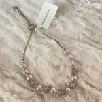 Charter Club Crystal and pink pearl slider bracelet Photo 1