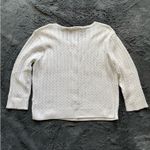 Jeanne pierre  Knit Cardigan Cream Cardigan Sweater Cotton Photo 2