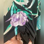 JM Collection Women’s floral dress with ruched sleeves, size medium Photo 1