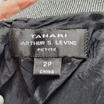 Tahari  Black and White Rolled Collar Sheath Dress Photo 8