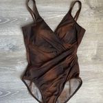 MiracleSuit ® Chocolate Brown Wrap One-Piece Swimsuit 12 Photo 1
