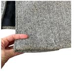 VINTAGE JENNIFER CHASE Wool Herringbone Longline Pea Coat Jacket Gray Size XL Photo 7