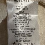 Miss Me  Floral Sleeve Boho Blouse Small Ivory Tropical Print crochet Detail‎ Photo 6