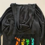 Via Penny Lane Reworked Apparel | The Doors Lace Up Hoodie Sweater Medium Gray Photo 6