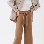 Urban Outfitters Pastato Ribbed Tie-Front Wide Leg Pants Photo 0