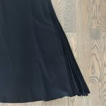 St. John  Evening 100% Silk Pleated Detail Layered Maxi Skirt in Black Medium Photo 2