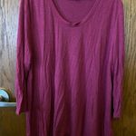 H by Halston Essentials 3/4 Sleeve U-Neck T-shirt A293993 QVC XL Photo 0