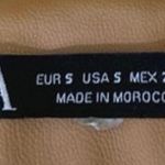 ZARA  Brown Faux Vegan Leather Sleeveless Strapless Mini Corset Tank Tube Dress S Photo 3