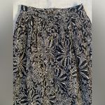 Size 14 Cachareal French Midi Black & White Floral Print Photo 2
