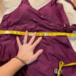 J.Crew J. Cew Re-Imagined Swim Dress Size 8 Halter Onepiece Burgundy Wine Wrap Women's Photo 9