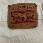 Levi's  501 Denim Cut-Off White Jean Shorts Womens Size 27 Button Fly Photo 6