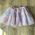 Anthropologie Selkie Puff Skirt Watercolor Pastel Floral  Organza Tulle fairytale Sz S Photo 0
