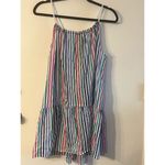 J.Crew J.‎ Crew Women's XL Multicolor Striped Rope-Tie Mini Swim Cover-Up Dress Photo 2