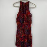 ALC Frank A.L.C. Cory High Neck Paisley Print Silk Halter Mini Dress Size 0 Photo 5