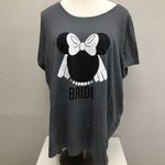 Disney X Torrid Gray Minnie Mouse Bride Graphic T-Shirt - Size 28 Photo 1